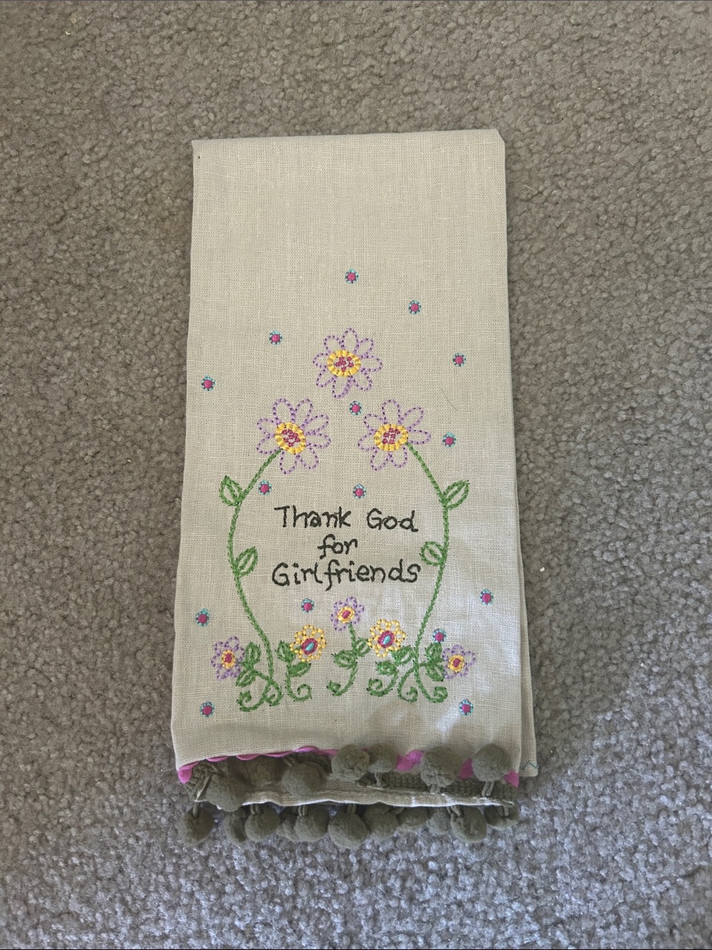 Natural‎ Life Hand Towel thank God for girlfriends nwt
